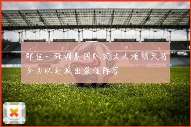 邵佳一强调泰国队实力大增明天将全力以赴派出最佳阵容